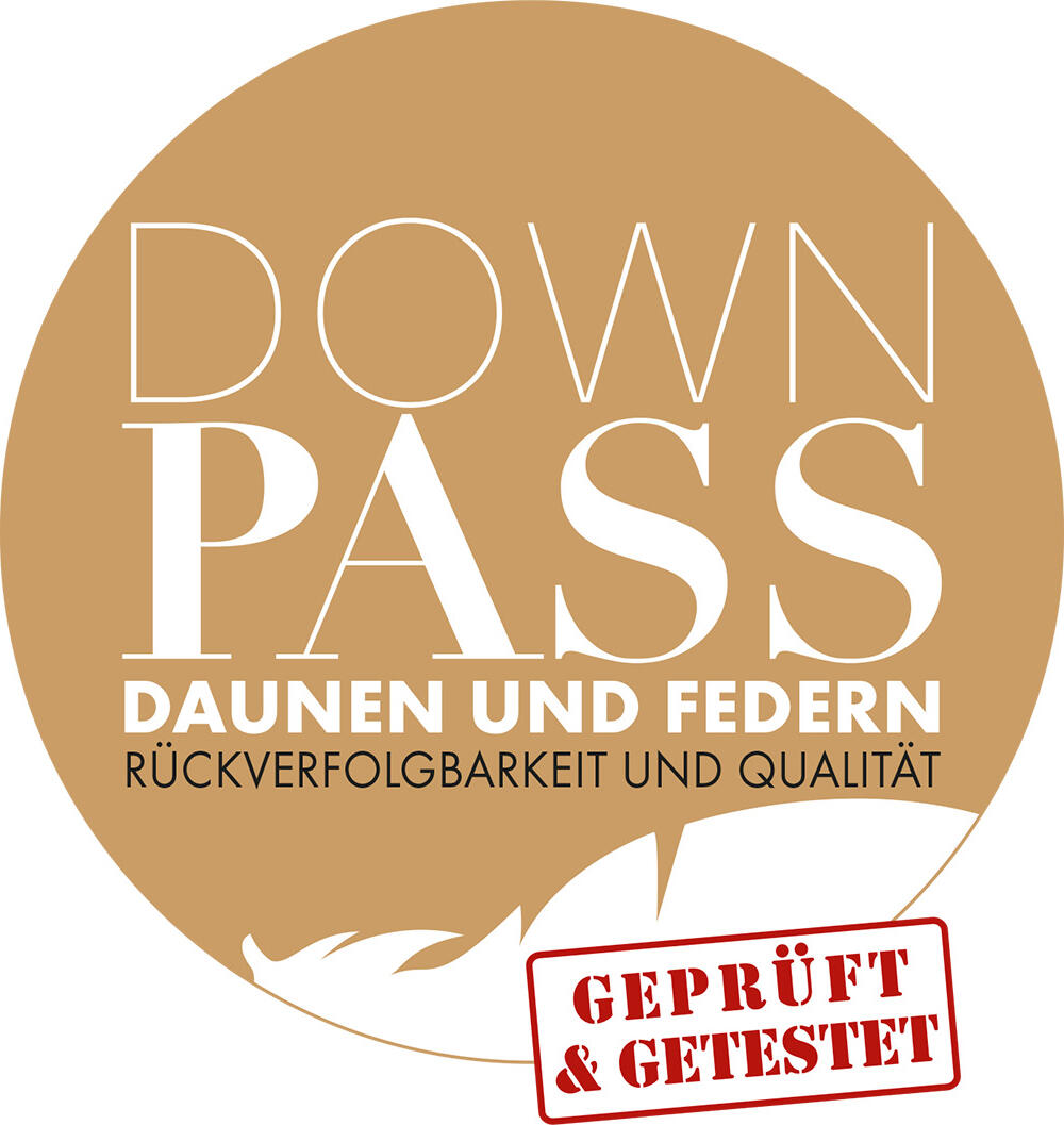ERWIN M. Apollo Pillow, 50x60 cm, White, 85% Duck Feather 15% Down Class 1, 100% Cotton Satin Cover, Nomite Mite-Proof, Made in Germany