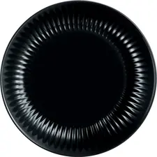 Luminarc Arc France SAS Plate Cottage flat Teller Cottage flach Plate Cottage flat; 19x1.8 cm (ØxH); black; round; 6 piece / pack Teller Cottage flach; 19x1.8 cm (ØxH); schwarz; rund; 6 Stück / Pack Flat plate made of tempered glass. Stackable, dishwasher safe and microwaveable. Flacher Teller aus Hartglas. Stapelbar, spülmaschinenfest und mikrowellengeeignet.