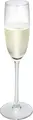 Royal Leerdam Plaza Champagne Glasses, 200 ml Sparkling Wine Glass, Heavy Quality Thick-Walled Glass, Transparent, Set of 6