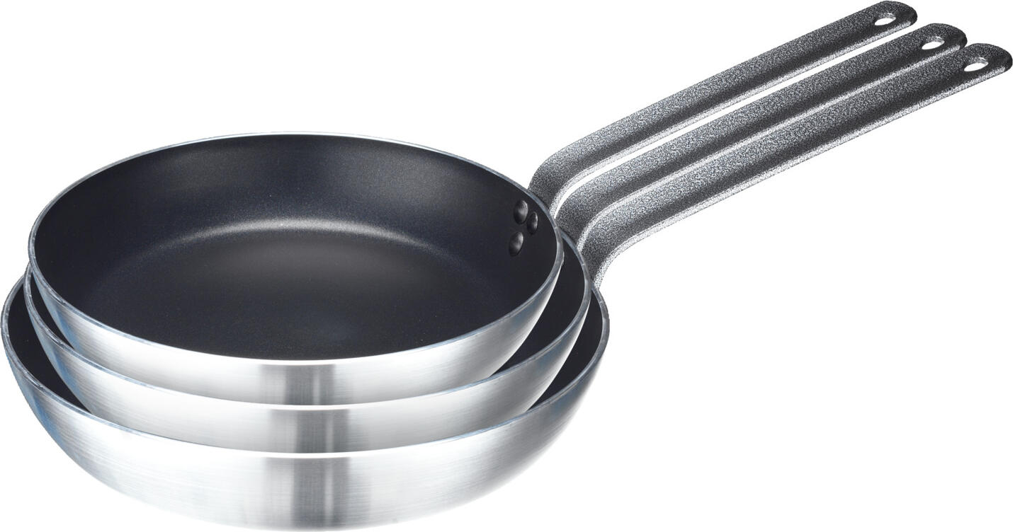 Tiga LUSINI Pulsiva Gourmet, 28 cm, Aluminiu cu Strat Dublu Antiaderent, Maner de Fier Rivit, Rezistenta la Cuptor 240°C, Argintiu/Negru, 2.3L