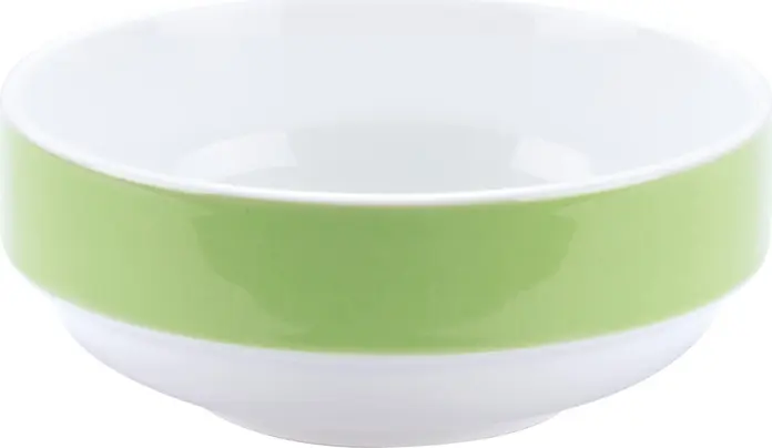 PULSIVA Multi-Color Porcelain Bowls, 302 ml, 12.3 cm Diameter, Stackable, Dishwasher and Microwave Safe, Set of 6