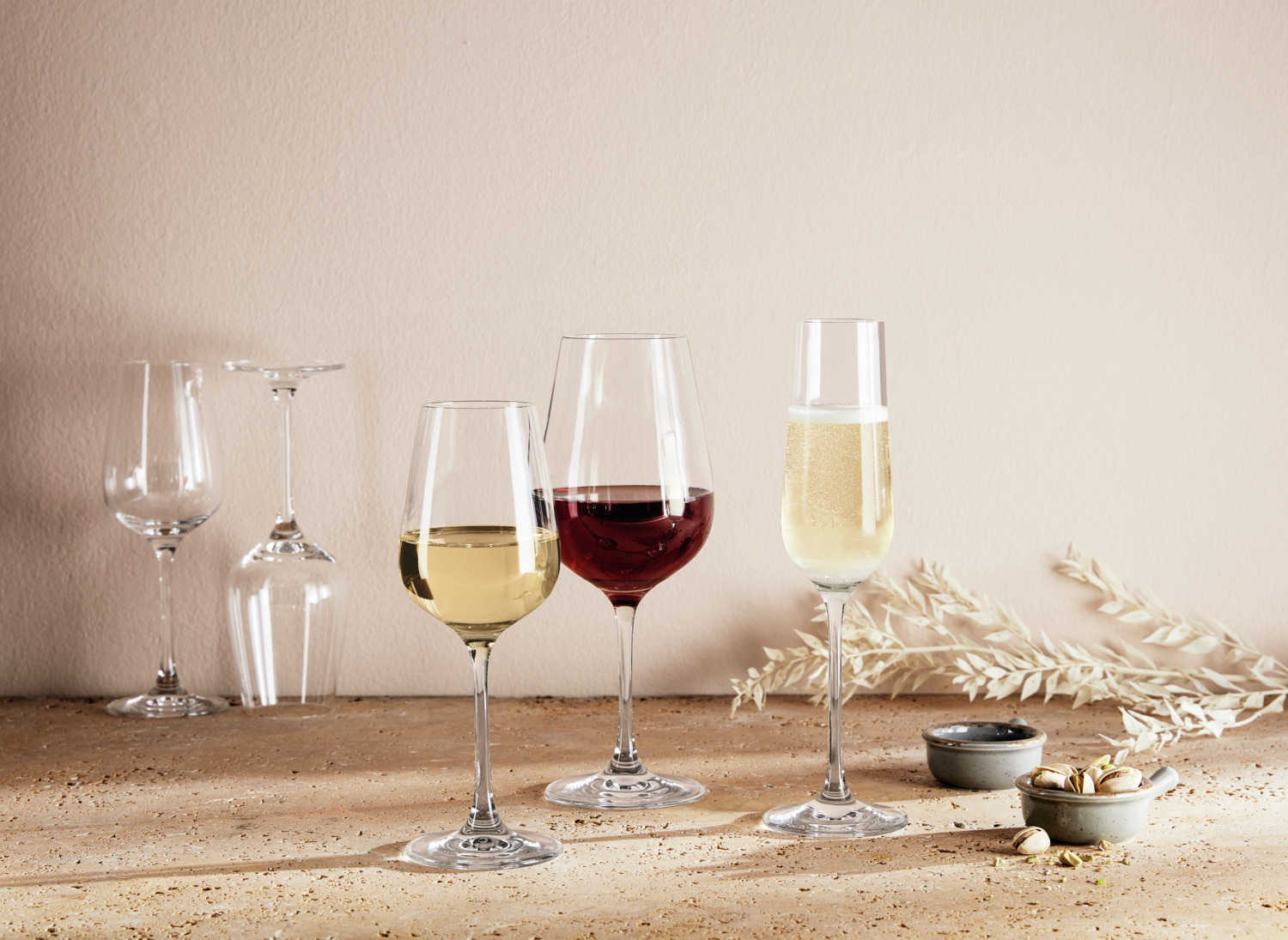 VEGA Medina White Wine Glass, 260ml High-Quality Crystal Glass, Slender Tall Goblet with Thin Rim, Dishwasher-Safe for Professional Catering