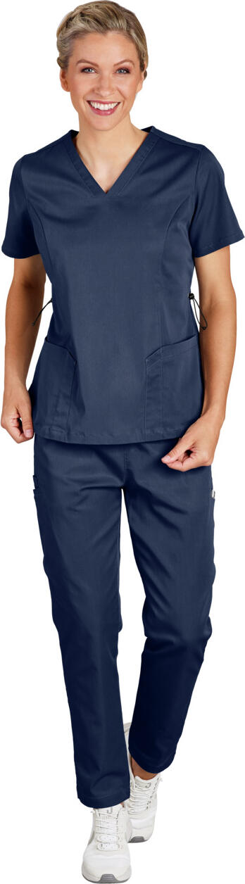 Jobeline Matera Women's Trousers, Lyocell Tencel and Polyester Blend, Breathable Stretch Fabric with Cargo and Zipper Pockets, Elastic Waistband