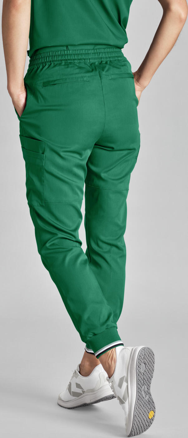 Jobeline Matera Women's Trousers, Lyocell Tencel and Polyester, Elastic Waistband with Tie, Cargo and Cell Phone Pockets, Breathable Stretch Fabric