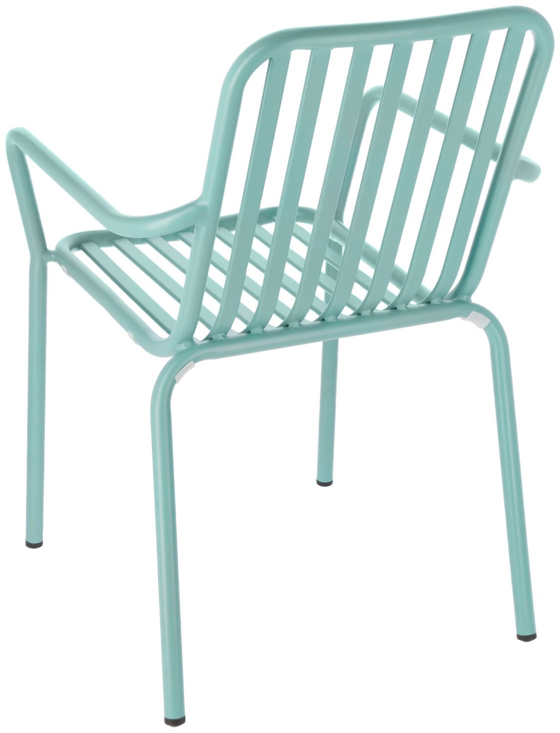 VEGA Merida Outdoor Stacking Chairs, Powder-coated Aluminum, Blue, Weatherproof UV-resistant, 57x64x85 cm, Set of 2