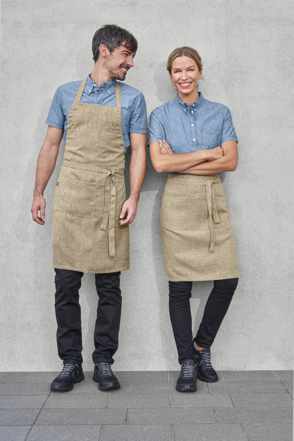 Camasa barbati JOBELINE cu maneca scurta din chambray, 100% bumbac, cu guler butonat, buzunar la piept, OEKO-TEX Standard 100, 23.HDE.44540