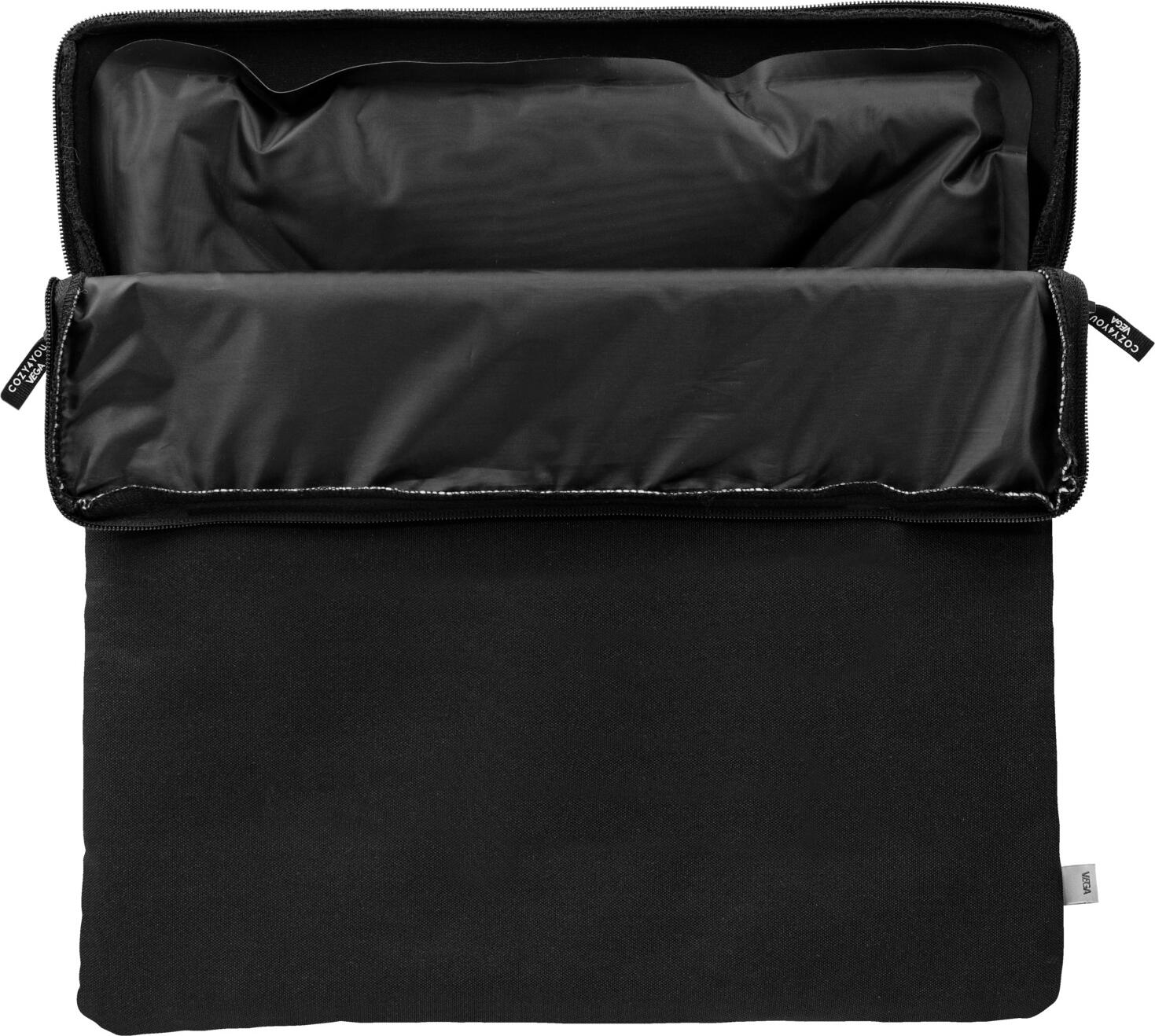VEGA Cozy4you Heating and Cooling Seat Cushion Set of 2, Polyacrylate Gel Filling, Nylon Cover, 36x39x2.5 cm, Black, Heat Insulating Neoprene Bottom