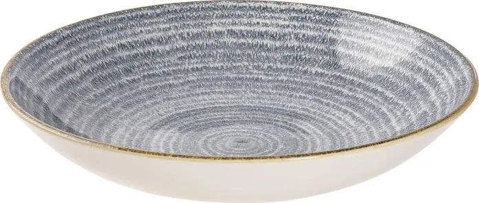 Farfurie adanca Coupe Churchill Studio Prints, Slate Blue, Porcelana vitrificata, 24.8 cm, 1136 ml, Set de 12 piese