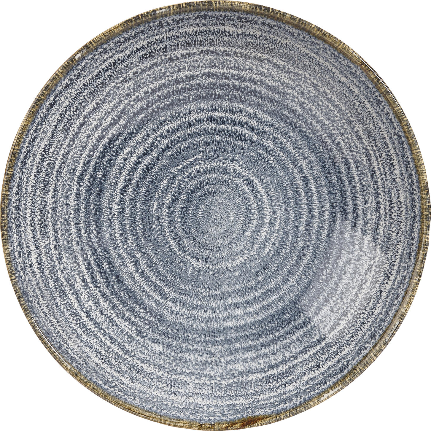 Farfurie adanca Coupe Churchill Studio Prints, Slate Blue, Porcelana vitrificata, 24.8 cm, 1136 ml, Set de 12 piese