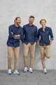 Camașa din denim pentru femei JOBELINE Ryan, croială slim fit, amestec bumbac-poliester, stil western modern cu două buzunare pe piept și nasturi