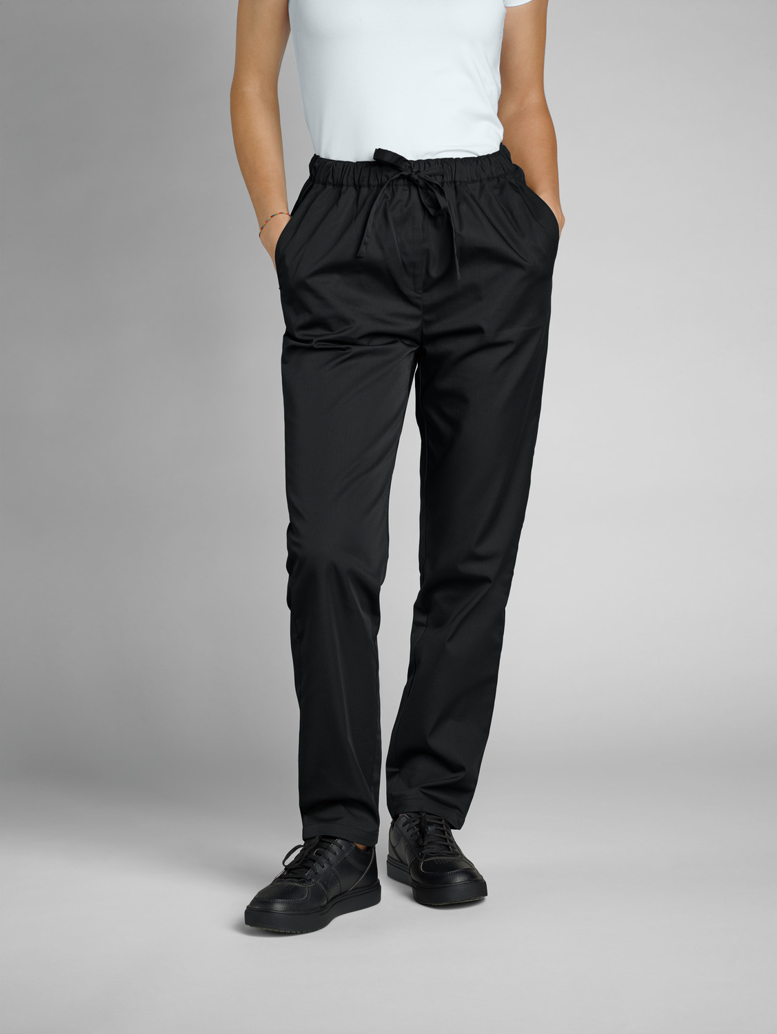 Pantaloni de Bucatar pentru Femei Jobeline Vito, 65% Poliester 35% Bumbac, Material Extra-Usor si Respirabil, Talie Elasticata cu Scurturi, OEKO-TEX