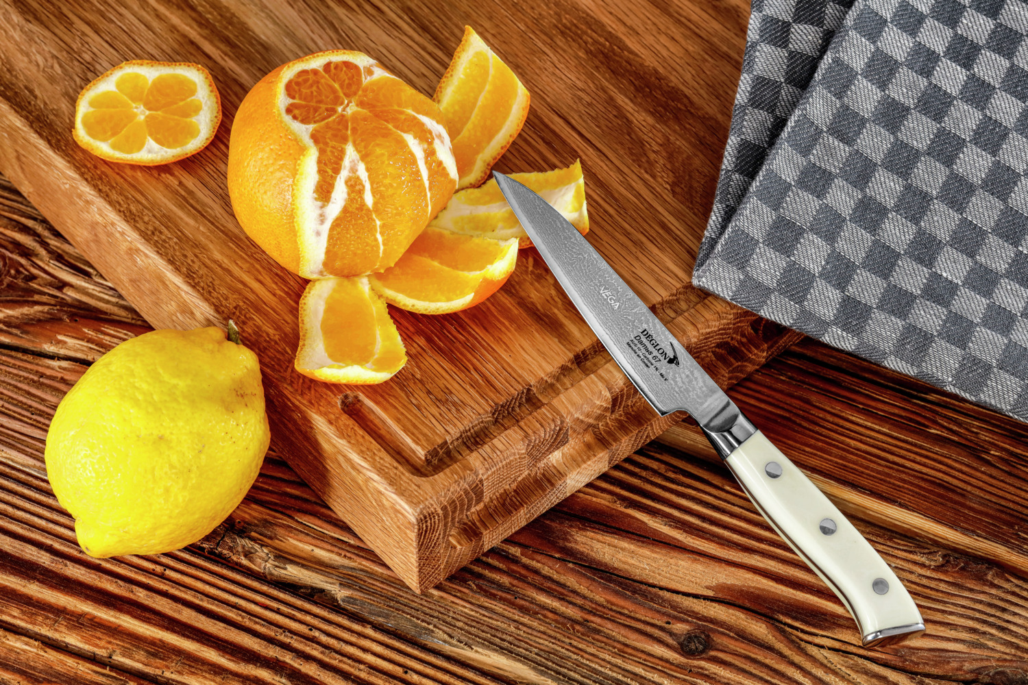 ERWIN M. LUSINI London Tea Towels, Natural, 100% Cotton Kitchen Towels, 46 x 90 cm, Woven Check Pattern, Absorbent and Durable, Set of 10 Pieces