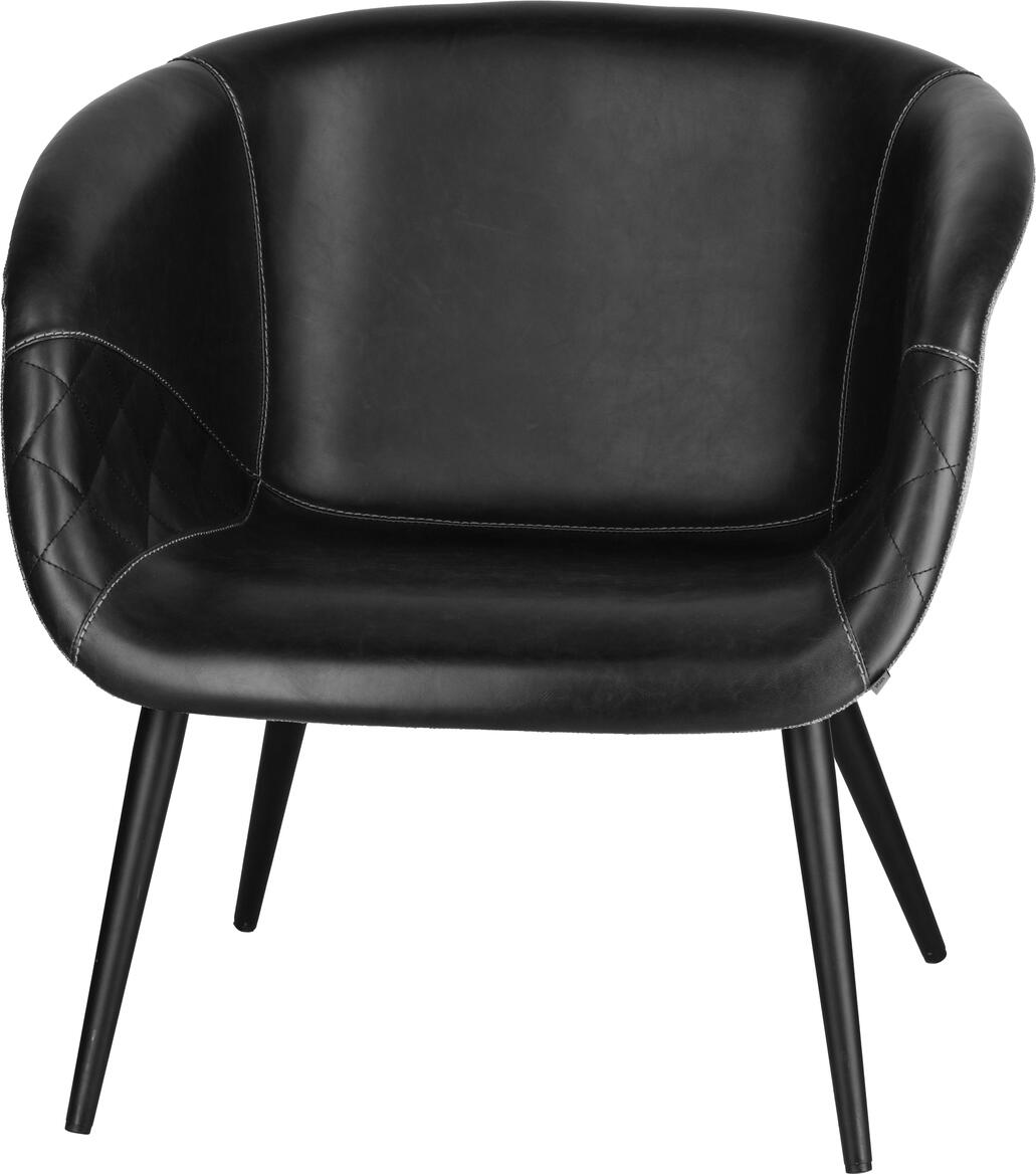 VEGA Kansas Yankee Imitation Leather Fabric by the Meter, Black, 137 cm Width, Flame-Retardant, 100,000 Martindale Cycles, 630 g/m²