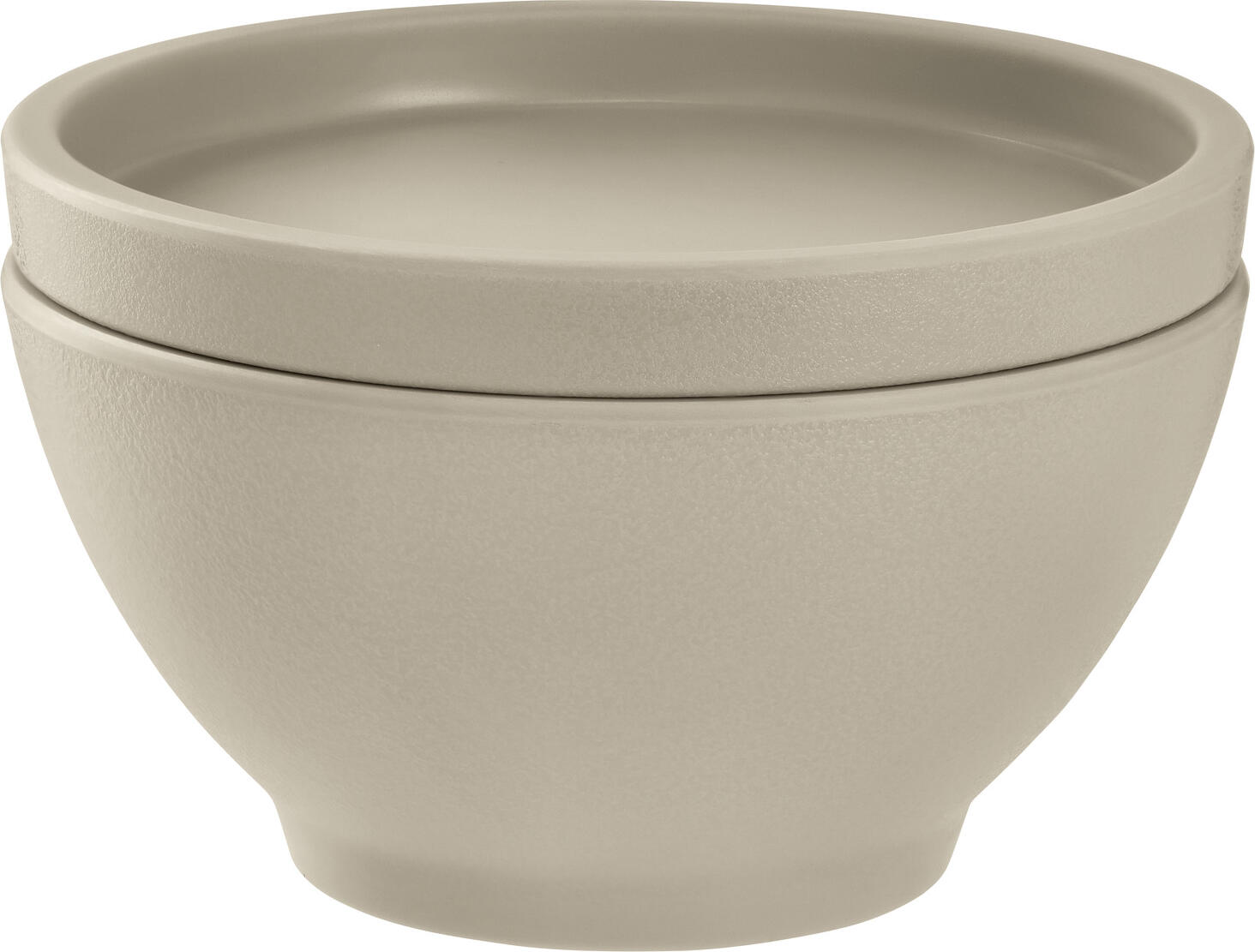 VEGA Kanas Round Melamine Plates, 14 cm Diameter, Beige, Impact-Resistant and Break-Resistant, Dishwasher Safe, Set of 6