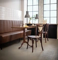 VEGA Bentwood Crossback Chairs, Solid Beech Wood, Stackable, Walnut Color, 41 x 41.5 x 89 cm, FSC-certified, Set of 2
