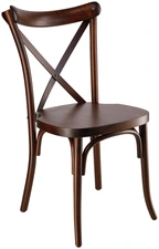 VEGA LUSINI Solutions GmbH Bentwood chair Crossback Bugholzstuhl Crossback Bentwood chair Crossback; 41x41.5x89 cm (WxDxH); seat walnut, base walnut; 2 piece / pack Bugholzstuhl Crossback; 41x41.5x89 cm (BxTxH); Sitz nussbaum, Gestell nussbaum; 2 Stück / Pack Stackable chair made of solid beech with a cross-back structure. In addition, traditional bentwood elements give the chair stability and a curved look. Suitable for indoor use only. Supplied assembled, incl. plastic glides. Stapelbarer Stuhl aus massiver Buche mit einer Kreuzrückenstruktur. Zudem verleihen traditionelle Bugholzelemente dem Stuhl Stabilität und eine geschwungene Optik. Nur für den Innenbereich geeignet. Lieferung erfolgt montiert, inkl. Plastikgleitern. Der Stapelstuhl ist FSC™-zertifiziert. LUSINI ist davon überzeugt, dass Wälder für unsere Zukunft unverzichtbar sind. Deshalb setzen wir uns für FSC™-zertifizierte Produkte ein (FSC™ N003150). So können wir Ihnen helfen, bessere Kaufentscheidungen zum Wohle unserer Wälder zu treffen. www.fsc.org