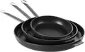 Hendi Titanium Professional Frying Pan, Hard Cast Aluminium with Whitford Xylan Non-Stick Titanium Coating, 18/10 Stainless Steel Handle, 40x5.5 cm, Black