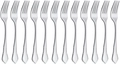 Set de 12 furculite de masa VEGA Chippendale, Otel Inoxidabil 18/10 Crom-Nichel, Polite Oginda, 20.2 cm, Argintii, Safe la Masina de Spalat Vase