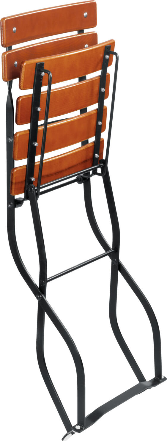 Set de Mobilier Exterior VEGA Bavaria din 5 Piese, Masa din Lemn de Frasin 120x80x74 cm si 4 Scaune, Pliabil Rezistent la Intemperii, Maro Castaniu