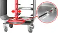 VEGA Gorgone Tray Trolley, Anthracite, 14 Tray Capacity, 3 Adjustable Bottle Baskets, Stainless Steel and Laminate, 70.5x55x188 cm, 4 Castors