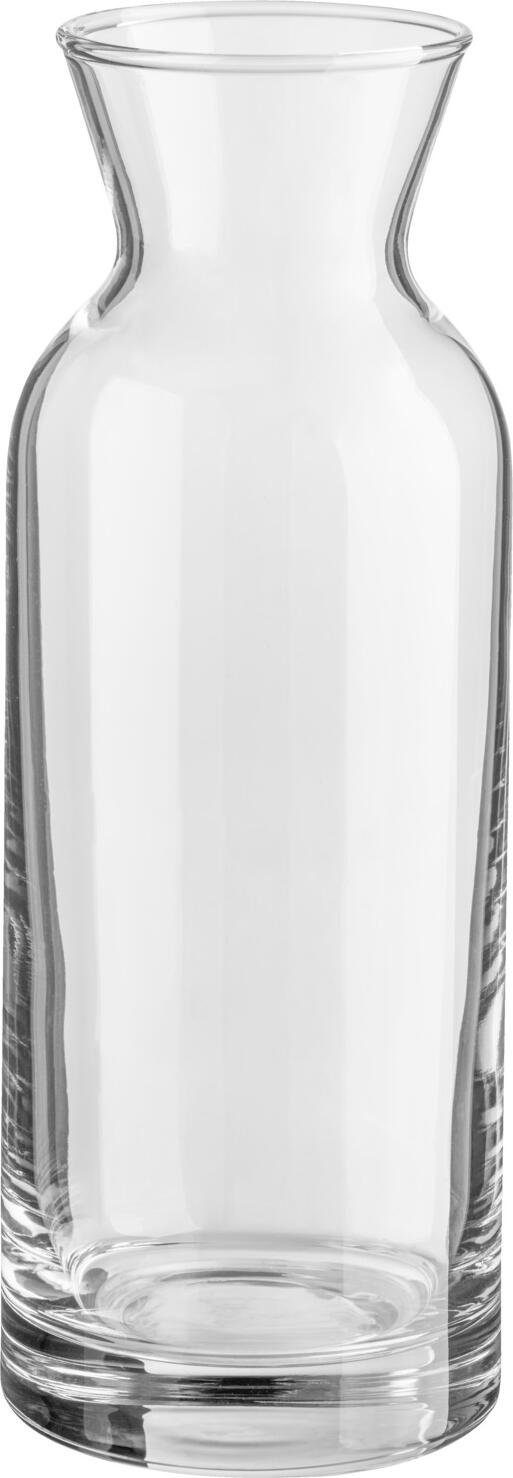 VEGA LUSINI Solutions GmbH Carafe Village Karaffe Village Carafe Village; 360 ml, 5.2x17.3 cm (ØxH); transparent; 0.2 l Filling line, 6 piece / pack Karaffe Village; 0.36 l, 5.2x17.3 cm (ØxH); transparent; 0.2 l Eichstrich, 6 Stück / Pack Modern shape glass decanter. With filling line. Dishwasher safe. Karaffe aus Glas in moderner Form. Mit Eichstrich. Spülmaschinenfest.