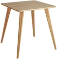 VEGA LUSINI Solutions GmbH Dining table Duneo square Esstisch Duneo quadratisch Dining table Duneo square; 75x75x76 cm (LxWxH); Table top oak, base oak/natural; square Esstisch Duneo quadratisch; 75x75x76 cm (LxBxH); Platte eiche, Gestell eiche/natur; quadratisch Duneo dining table made of solid oak wood and table top with high quality HPL coating. Robust and easy to clean. Solid wood lipping made of oiled beech wood on the edges of the table. Material thickness of the table top 2.5 cm. Only suitable for indoor use. Delivery is disassembled, the legs are attached to the table top using the supplied fasteners. Der Esstisch Duneo aus massivem Eichenholz und Tischplatte mit hochwertiger HPL-Beschichtung. Robust und pflegeleicht. Massivholzumleimer aus geöltem Buchenholz an den Tischkanten. Materialstärke der Tischplatte 2,5 cm. Nur für den Innenbereich geeignet. Lieferung erfolgt zerlegt, die Beine werden anhand des mitgelieferten Befestigungsmaterials an der Tischplatte befestigt.