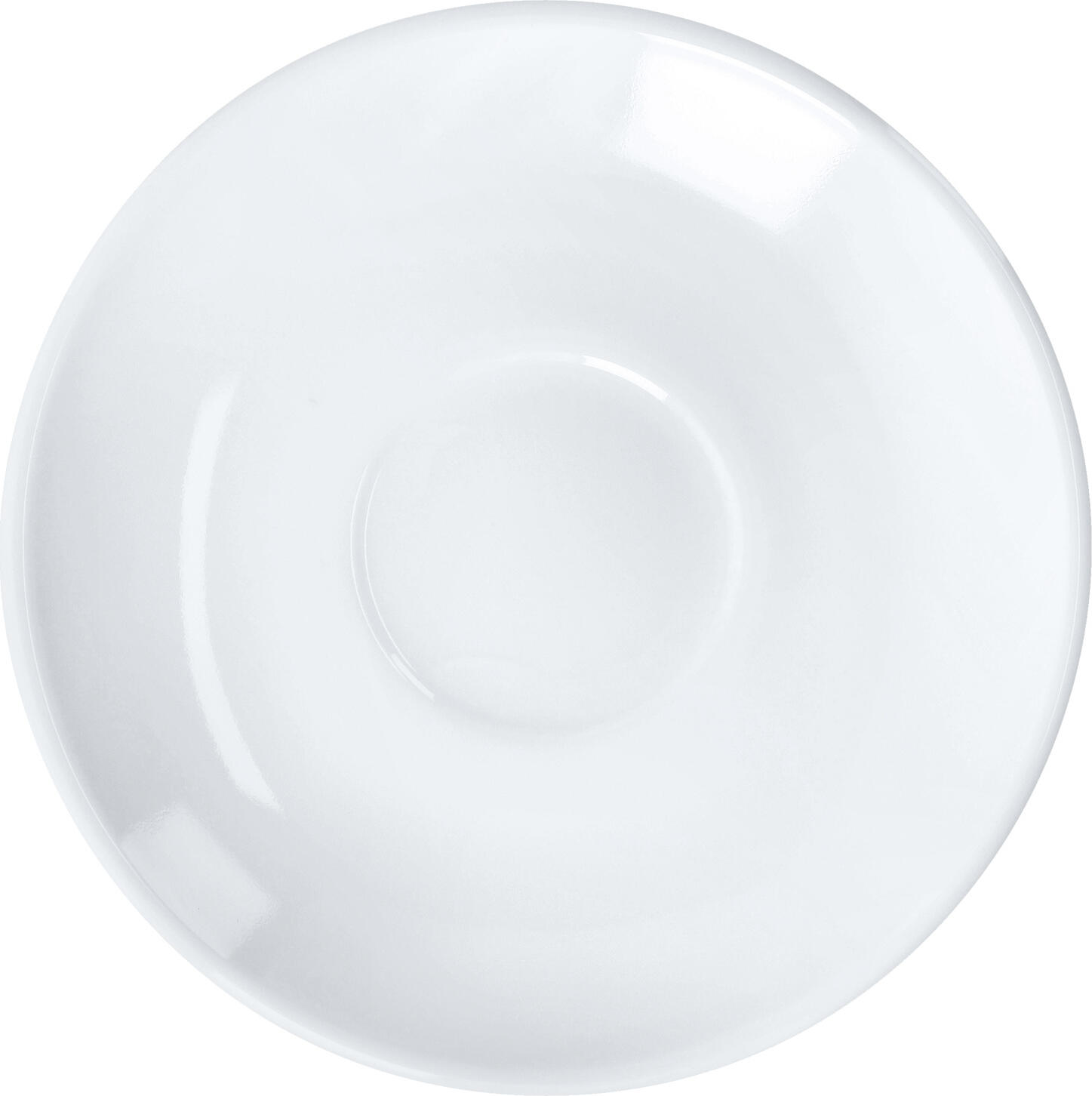Arcoroc Arc France SAS Coffee saucer Restaurant Kaffee-Untertasse Restaurant Coffee saucer Restaurant; 14 cm (Ø); white; round; 6 piece / pack Kaffee-Untertasse Restaurant; 14 cm (Ø); weiß; rund; 6 Stück / Pack Coffee saucer made of robust tempered glass. Dishwasher safe, stackable and microwaveable. Die passende Untertasse Ø 14 cm von Arcoroc ist speziell für den professionellen Einsatz in Gastronomie, Hotellerie und Gemeinschaftsverpflegung konzipiert und ergänzt die Kaffeetasse der Serie perfekt im täglichen Betrieb. Mit einem Durchmesser von 14 cm bietet die Untertasse ausreichend Platz für die passende Kaffeetasse sowie Löffel oder kleine Beigaben und unterstützt eine saubere, strukturierte Präsentation im Service. Sie eignet sich ideal für den Einsatz in Kantinen, Betriebsrestaurants, Pflegeeinrichtungen, Schulen und Kindergärten, in denen effiziente und standardisierte Abläufe gefragt sind. Gefertigt aus gehärtetem Glas überzeugt die Untertasse durch eine hohe Stoßfestigkeit und lange Lebensdauer im intensiven Dauereinsatz. Die glatte, porenfreie Oberfläche sorgt für eine besonders hygienische Reinigung und ist für gewerbliche Spülmaschinen geeignet. Dank ihrer stapelbaren Bauweise ermöglicht die Untertasse eine platzsparende Lagerung sowie effiziente Prozesse in Küche, Ausgabe und Logistik. Im Vergleich zu empfindlicherem Geschirr reduziert Hartglas das Bruchrisiko und trägt so zur Senkung von Betriebskosten bei. * Perfekte Ergänzung zur Kaffeetasse – einheitliches Systemgeschirr * Hartglas-Qualität – robust und langlebig im Dauereinsatz * Ø 14 cm Durchmesser – ideal für Tasse & Beigaben * Platzsparend stapelbar – effiziente Lagerung und Handling * Hygienisch & pflegeleicht – porenfreie Oberfläche * Spülmaschinengeeignet – für den professionellen Einsatz optimiert