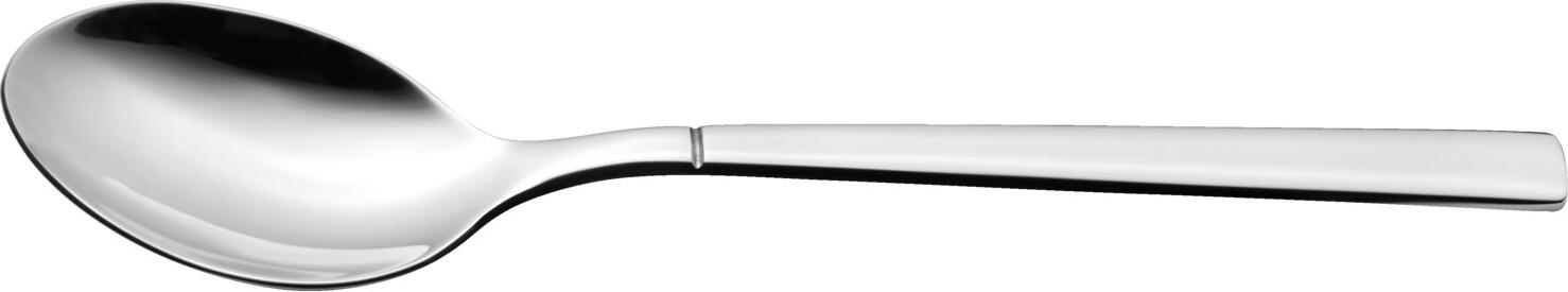VEGA Luano Teaspoon, 14 cm Chrome Stainless Steel 13/0, Mirror Polished, 2.5 mm Thickness, Silver, Dishwasher Safe