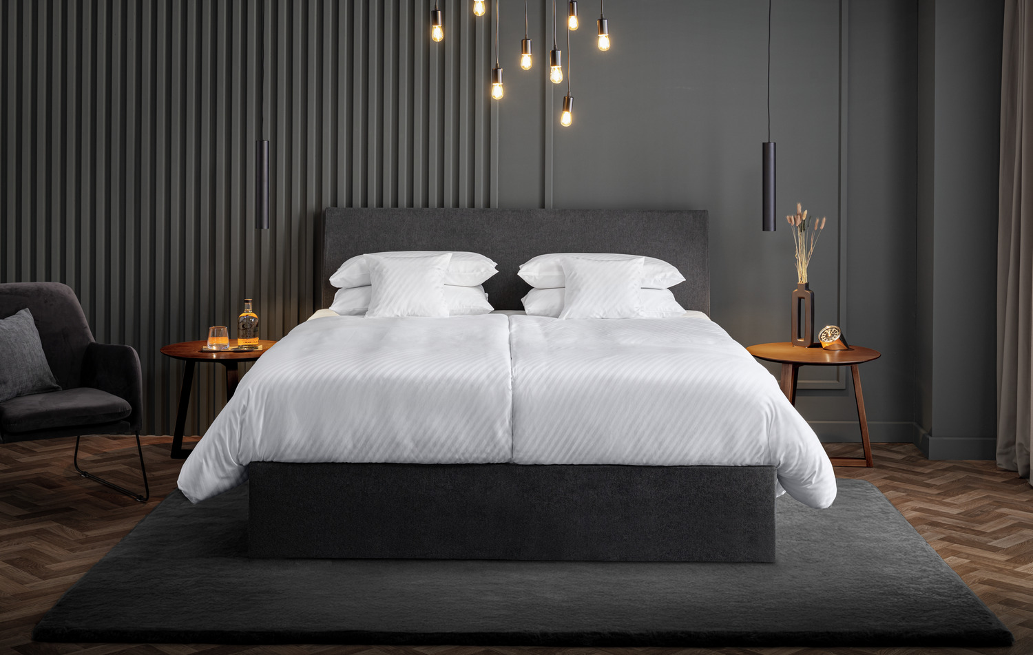 ERWIN M. LUSINI Rimini Pillow Cover, 100% Mercerized Combed Cotton Damask, 70x90 cm, White, 220 TC, Hotel Closure, OEKO-TEX Standard 100