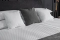 ERWIN M. LUSINI Rimini Pillow Cover, 100% Mercerized Combed Cotton Damask, 70x90 cm, White, 220 TC, Hotel Closure, OEKO-TEX Standard 100