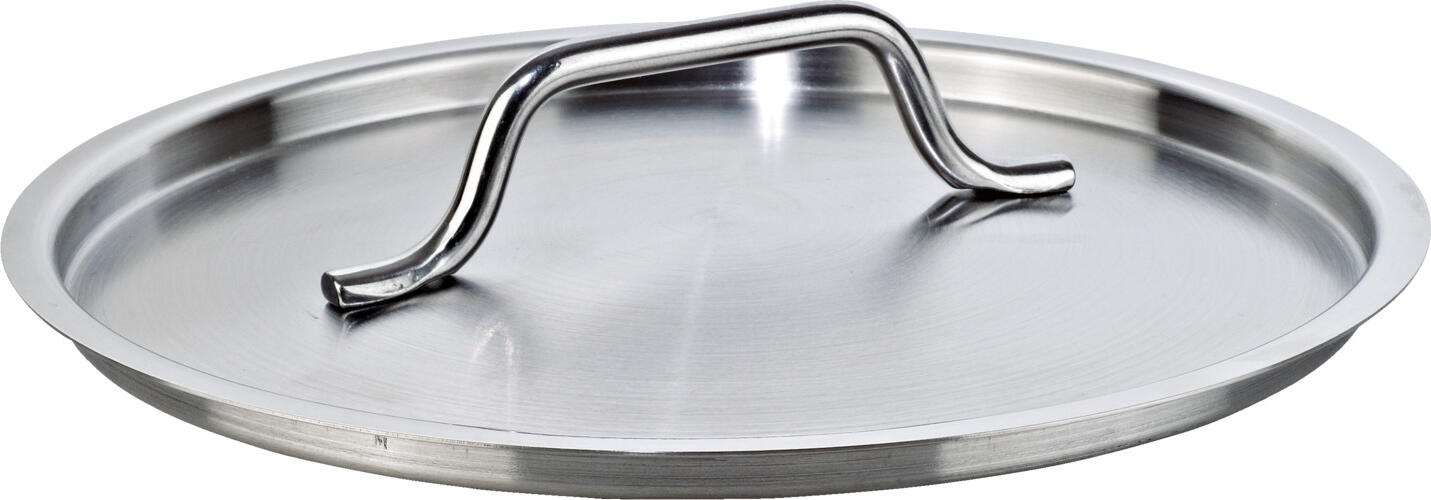 PULSIVA LUSINI Solutions GmbH Pot lid Chef Topfdeckel Chef Pot lid Chef; 16 cm (Ø); silver Topfdeckel Chef; 16 cm (Ø); silber Pot lid made of 18/0 chrome-nickel stainless steel. Matt brushed finish. Welded handles. Topfdeckel aus 18/0 Chrom-Nickel-Edelstahl, rostfrei. Matt gebürstet. Griffe geschweißt.