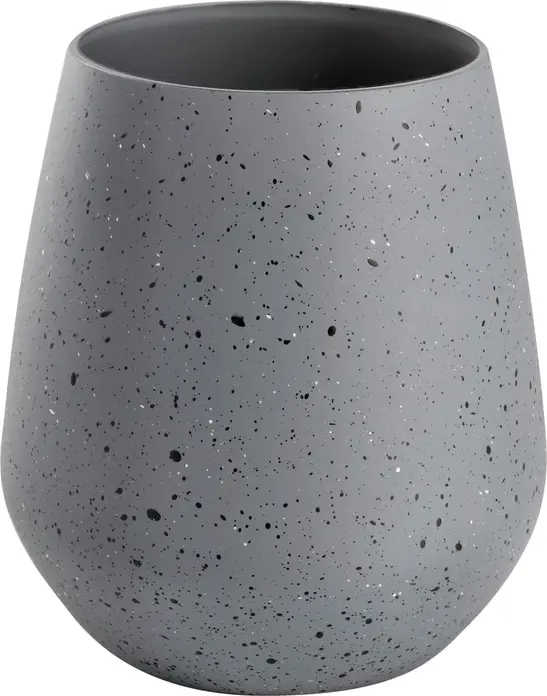 Set de 6 pahare universale din cristal Vega Lusini Alani, finisaj aspect piatra gri, 420 ml, rezistente la masina de spalat vase