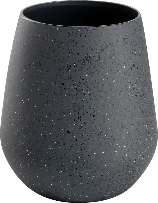 Vega Lusini Alani Universal Crystal Glass Set of 6, Anthracite Stone Look Finish, 420 ml, Dishwasher Safe