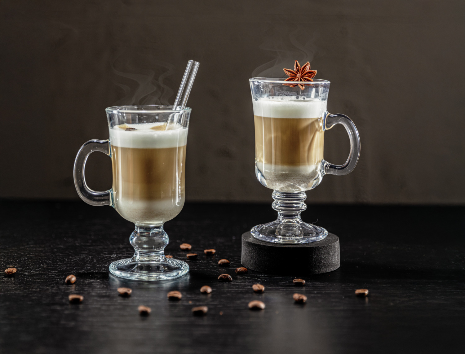 Set de 6 piese Pahare pentru Cafea Irish VEGA Isa, 230 ml, Sticla Temperata Transparenta, Rezistente la Masina de Spalat Vase, 7.6 x 14.6 cm