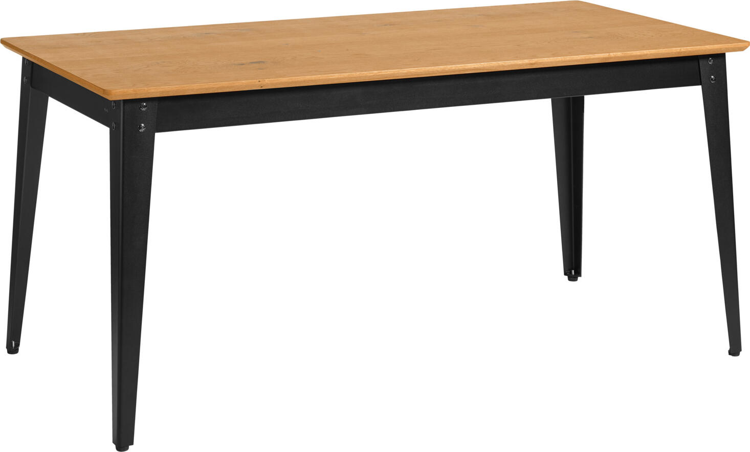 VEGA LUSINI Solutions GmbH Dining table Acerios Esstisch Acerios Dining table Acerios; 160x80x76 cm (LxWxH); Table top wild oak, base black; rectangular Esstisch Acerios; 160x80x76 cm (LxBxH); Platte wildeiche, Gestell schwarz; rechteckig Table made of powder-coated black steel frame and real wood veneered material tops. Equipped with adjustable glides. Easy to clean. Only suitable for indoor use. Please order matching bench of the series Acerios at the same time. Tisch aus pulverbeschichtetem, schwarzem Stahlgestell und echtholzfurnierten Werkstoffplatten als Tischplatte. Mit Verstellgleitern ausgestattet. Pflegeleicht. Nur für den Innenbereich geeignet. Passende Bank der Serie Acerios gleich dazu bestellen. Die Tischplatte ist FSC™-zertifiziert. LUSINI ist davon überzeugt, dass Wälder für unsere Zukunft unverzichtbar sind. Deshalb setzen wir uns für FSC™-zertifizierte Produkte ein (FSC™ N003150). So können wir Ihnen helfen, bessere Kaufentscheidungen zum Wohle unserer Wälder zu treffen. www.fsc.org
