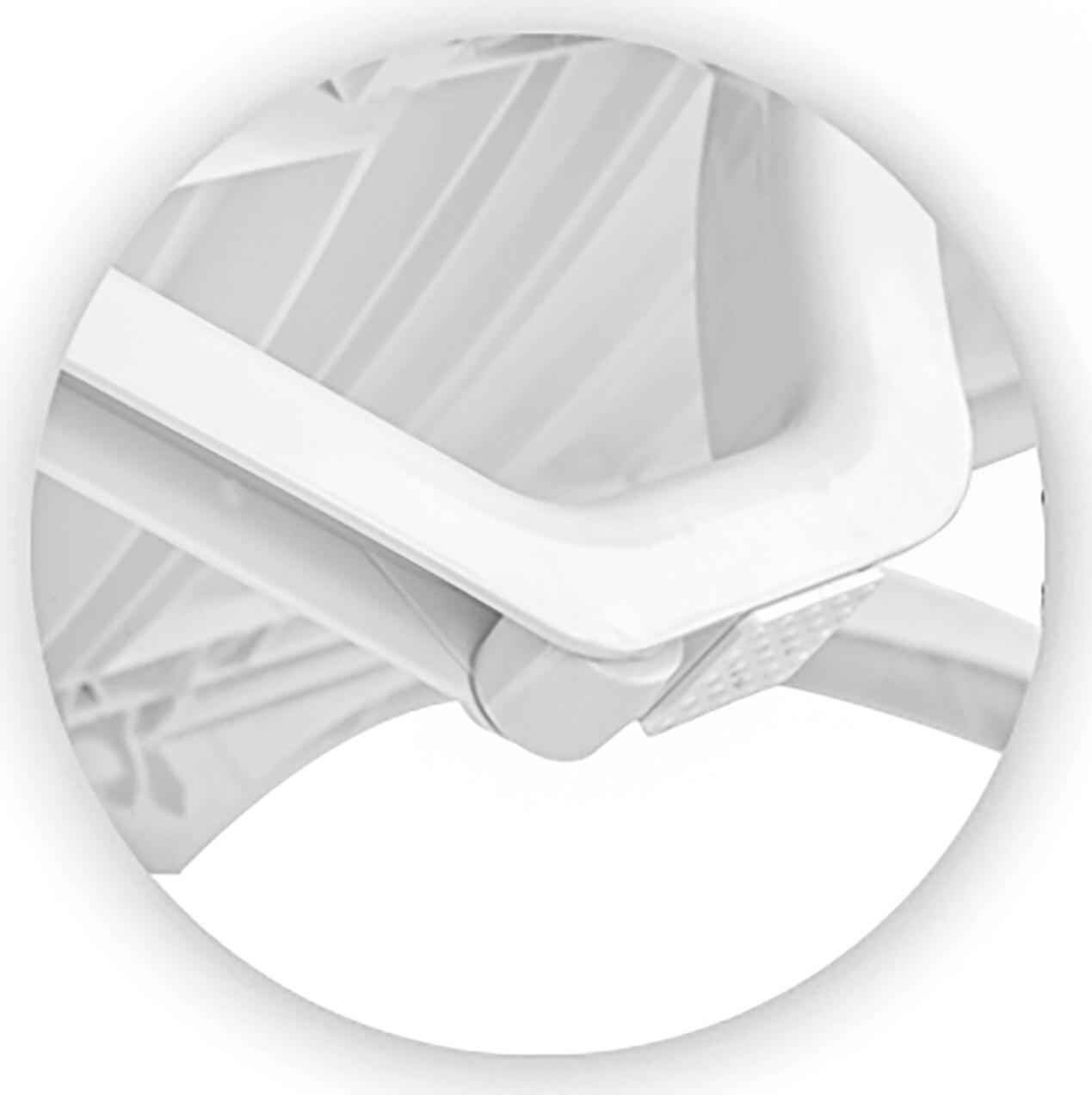 Set de 2 șezlonge Siesta Havana, Plastic Alb, Reglabil în 5 poziții, Stivuibile, Rezistente la intemperii și UV, 187x54x30 cm, Suport max 160 kg