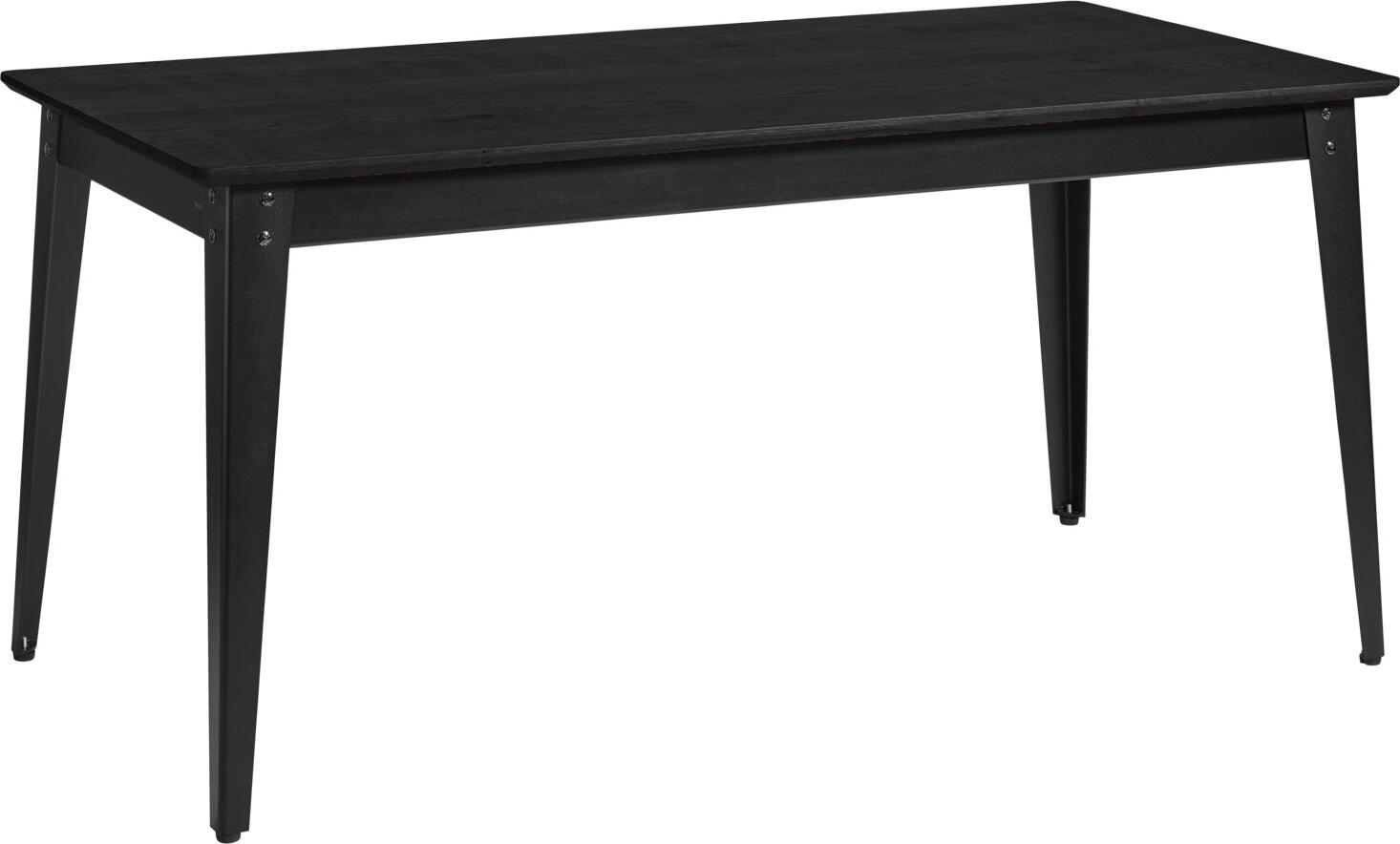 VEGA LUSINI Solutions GmbH Dining table Acerios Esstisch Acerios Dining table Acerios; 160x80x76 cm (LxWxH); Table top black, base black; rectangular Esstisch Acerios; 160x80x76 cm (LxBxH); Platte schwarz, Gestell schwarz; rechteckig Table made of powder-coated black steel frame and real wood veneered material tops. Equipped with adjustable glides. Easy to clean. Only suitable for indoor use. Please order matching bench of the series Acerios at the same time. Tisch aus pulverbeschichtetem, schwarzem Stahlgestell und echtholzfurnierten Werkstoffplatten als Tischplatte. Mit Verstellgleitern ausgestattet. Pflegeleicht. Nur für den Innenbereich geeignet. Passende Bank der Serie Acerios gleich dazu bestellen. Die Tischplatte ist FSC™-zertifiziert. LUSINI ist davon überzeugt, dass Wälder für unsere Zukunft unverzichtbar sind. Deshalb setzen wir uns für FSC™-zertifizierte Produkte ein (FSC™ N003150). So können wir Ihnen helfen, bessere Kaufentscheidungen zum Wohle unserer Wälder zu treffen. www.fsc.org