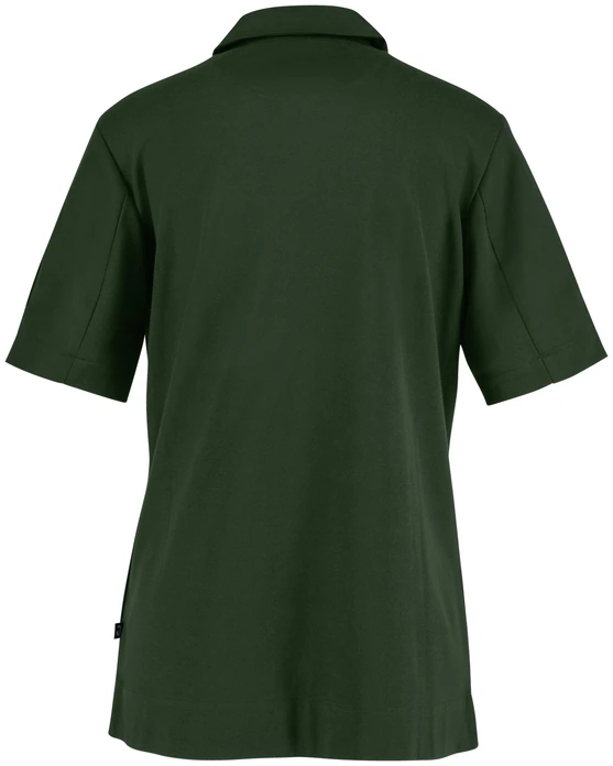Jobeline Joel Women's Short-Sleeved Chef's Jacket, Polyester-Cotton Blend, Breathable Pique Back, Slim Fit, OEKO-TEX Standard 100