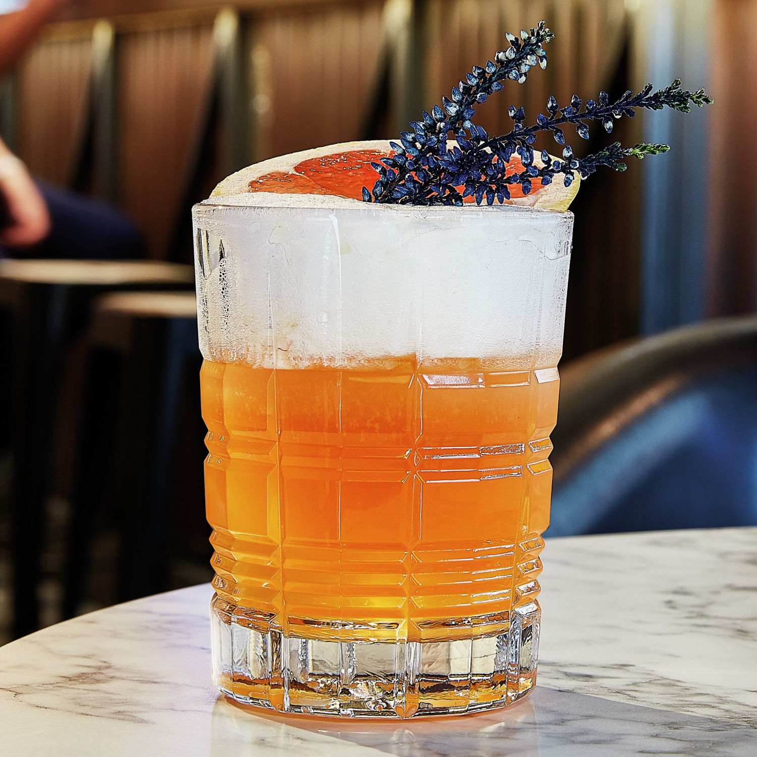 Набор из 6 предметов Стаканов для коктейлей Long Drink Arcoroc Brixton P9067, 350 мл, прозрачное стекло с современным рельефом, высота 11.2 см