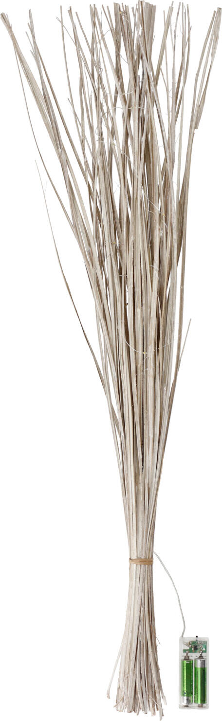 unknown LUSINI Solutions GmbH Palm leaf branches Abeba with LEDs Palmblätterzweige Abeba mit LEDs Palm leaf branches Abeba with LEDs; 80 cm (L); champagne Palmblätterzweige Abeba mit LEDs; 80 cm (L); champagner Palm leaf branches with LEDs, perfect for decorations in floor vases. AA batteries not included. Palmblätterzweige mit LEDs, perfekt für Dekorationen in Bodenvasen. AA-Batterien nicht im Lieferumfang enthalten.