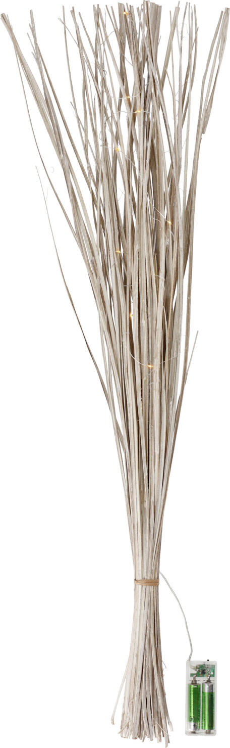 LUSINI Solutions GmbH Abeba LED Palm Leaf Branches, Champagne, 80 cm Decorative Branches for Floor Vases, Battery Operated (AA batteries not included)