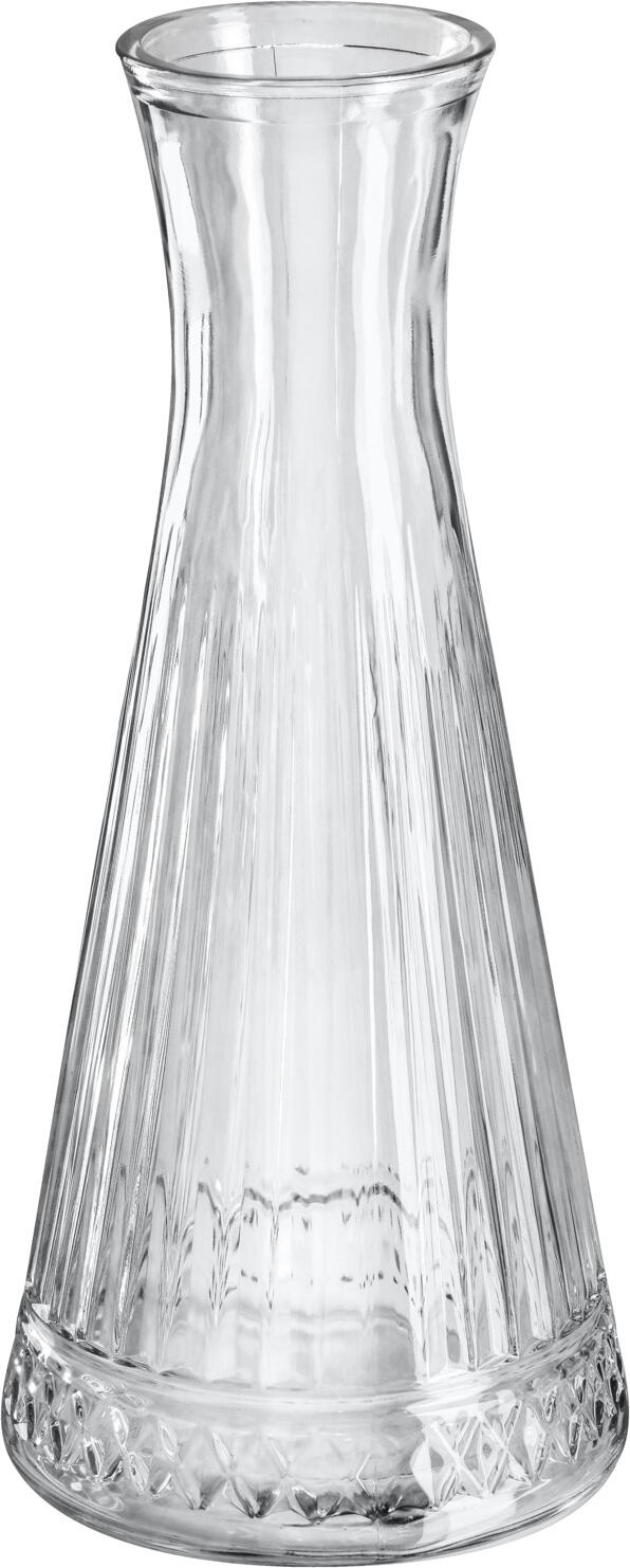 Pasabahçe Pasabahce Cam Sanayii ve Tic. A.S. Sisecam Genel Merkezio Glass carafe Elysia Glas-Karaffe Elysia Glass carafe Elysia; 1000 ml, 26.5 cm (H); transparent Glas-Karaffe Elysia; 1 l, 26.5 cm (H); transparent Carafe with an attractive relief on the outside. With freezable base. Dishwasher safe. Karaffe mit attraktivem Relief an der Außenseite. Mit Eisboden. Spülmaschinenfest.