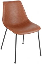 VEGA LUSINI Solutions GmbH Chair Velaro seat imitation leather Stuhl Velaro Sitzfläche Kunstleder Chair Velaro seat imitation leather; 49x62x81 cm (WxDxH); seat russet, base black; 2 piece / pack Stuhl Velaro Sitzfläche Kunstleder; 49x62x81 cm (BxTxH); Sitz rostbraun, Gestell schwarz; 2 Stück / Pack Modern chair with a high-quality mix of materials - with a practical, curved backrest. This modern chair combines comfort with a high-quality mix of materials. The front of the seat shell is covered with easy-care imitation leather, while the back is made of hard-wearing fabric, creating an attractive contrast. The ergonomically curved backrest makes it particularly comfortable to grip and quick to move during daily use. Powder-coated metal legs provide a stable base and high load-bearing capacity - ideal for restaurants, cafés, bistros and modern catering concepts. * Modern chair in a high-quality mix of materials (imitation leather at the front, fabric at the back) * Curved backrest for easy gripping and handling * Powder-coated metal legs for stability and durability * Easy to clean, robust and ideal for everyday use in the catering industry * Versatile use in restaurants, cafés and dining areas A stylish chair that perfectly combines design, comfort and functional details. Moderner Stuhl mit hochwertigem Materialmix - mit praktischer, geschwungener Rückenlehne. Dieser moderne Stuhl verbindet Komfort mit einem hochwertigen Materialmix. Die Vorderseite der Sitzschale ist mit pflegeleichtem Kunstleder versehen, während die Rückseite aus strapazierfähigem Stoff besteht und einen attraktiven Kontrast bildet. Die ergonomisch geschwungene Rückenlehne ermöglicht ein besonders angenehmes Greifen und schnelles Umstellen im täglichen Einsatz. Pulverbeschichtete Metallbeine sorgen für ein stabiles Fundament und hohe Belastbarkeit – ideal für Restaurants, Cafés, Bistros und moderne Gastronomiekonzepte. * Moderner Stuhl im hochwertigen Materialmix (Kunstleder vorne, Stoff hinten) * Geschwungene Rückenlehne für einfaches Greifen und Handling * Pulverbeschichtete Metallbeine für Stabilität und Langlebigkeit * Pflegeleicht, robust und optimal für den Gastro-Alltag geeignet * Vielseitig einsetzbar in Restaurants, Cafés und Dining-Bereichen Ein stilvoller Stuhl, der Design, Komfort und funktionale Details perfekt kombiniert.