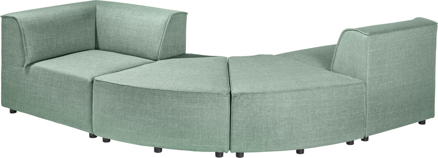 VEGA Belford Modular Sofa Middle Element, Greyish Blue Melange Fabric, Nosag Springing, 71x93x70 cm, for Hotels and Offices