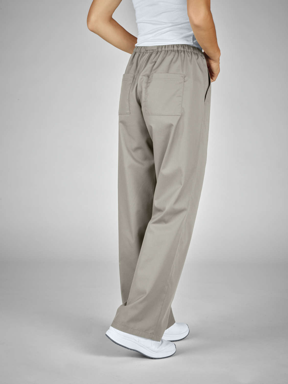 Jobeline Sabina Women's Trousers, Regular Mid-Rise Straight Leg, 65% Polyester 35% Cotton Breathable Fabric, OEKO-TEX Standard 100