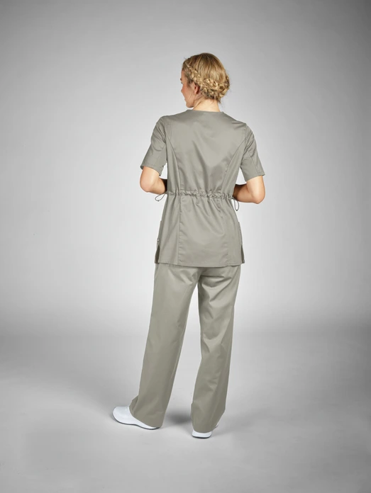 Pantaloni Jobeline Sabina pentru femei, tip slip-on, 65% poliester 35% bumbac, croială dreaptă, respirabili, cu talie ajustabilă și buzunare
