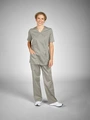 Pantaloni Jobeline Sabina pentru femei, tip slip-on, 65% poliester 35% bumbac, croială dreaptă, respirabili, cu talie ajustabilă și buzunare