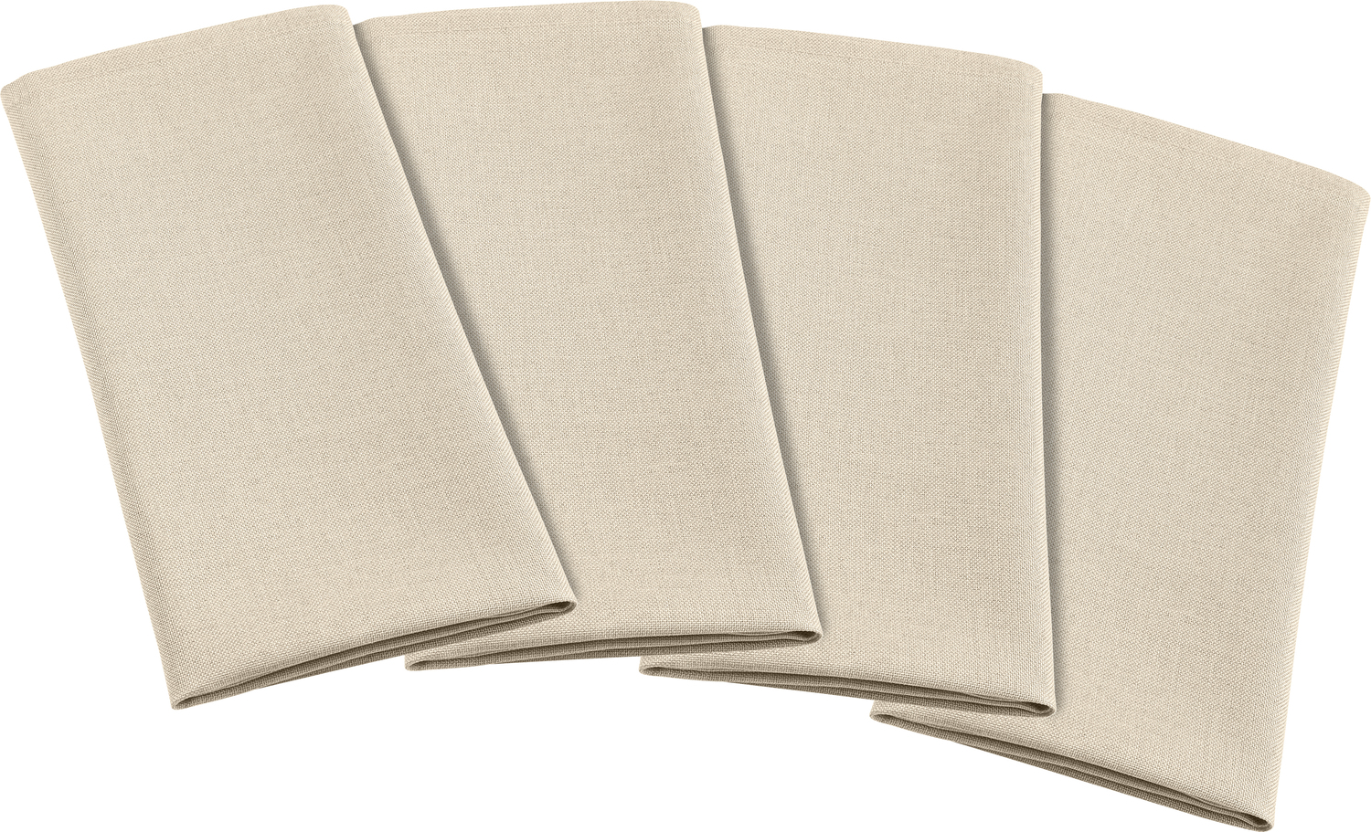 ERWIN M. LUSINI Nova Textile Napkins, 100% Polyester, 50 x 50 cm, Sand Beige Mottled, OEKO-TEX Standard 100, Robust and Durable, Set of 6
