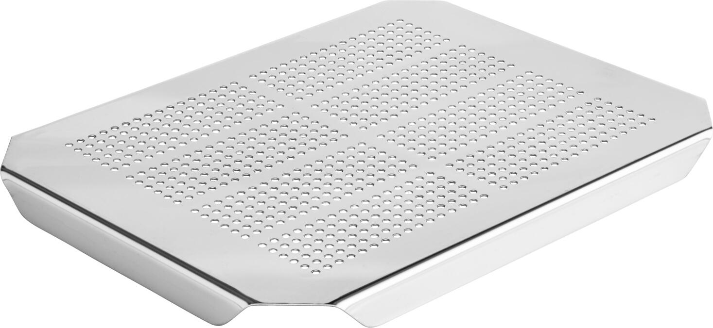 VEGA LUSINI Solutions GmbH GN draining rack 1/2 Premium GN-Abtropfgitter 1/2 Premium GN draining rack 1/2 Premium; GN 1/2, 26.6x19.8x1.8 cm (LxWxH); silver GN-Abtropfgitter 1/2 Premium; GN 1/2, 26.6x19.8x1.8 cm (LxBxH); silber GN draining grid 1/2 made of 18/10 stainless steel. Size specifications refer to the GN draining grid. GN-Abtropfgitter 1/2 aus Edelstahl 18/10. Größenangaben beziehen sich auf das GN-Abtropfgitter