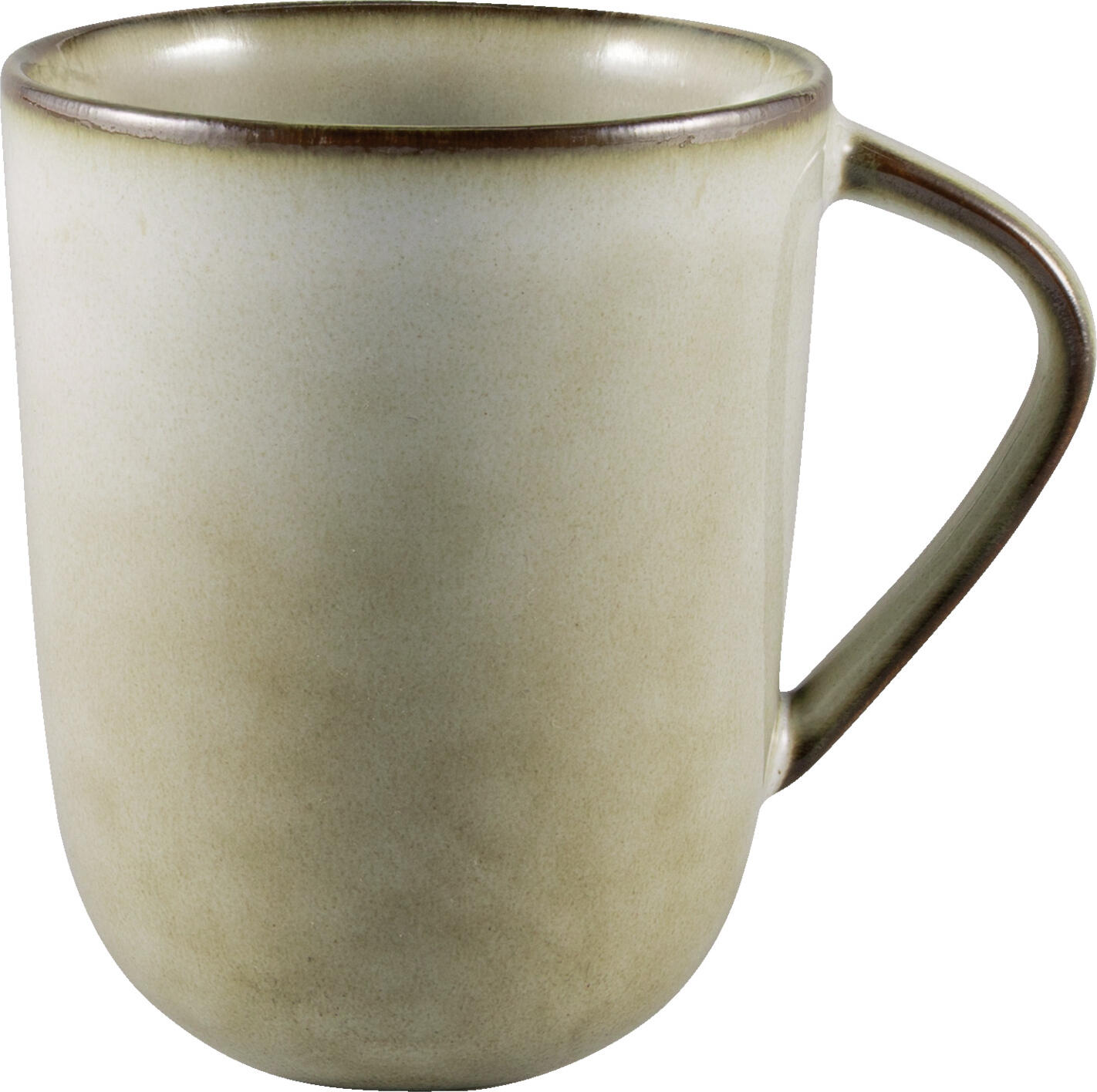 PULSIVA LUSINI Solutions GmbH Mug Vintage Becher Vintage Mug Vintage; 460 ml, 9x11 cm (ØxH); beige; 6 piece / pack Becher Vintage; 460 ml, 9x11 cm (ØxH); beige; 6 Stück / Pack Stoneware mug with colored decoration. Each piece is unique. Suitable for dishwasher and microwaveable. Becher aus Steingut mit farbigem Dekor. Jedes Teil ein Unikat. Spülmaschinengeeignet und mikrowellengeeignet.